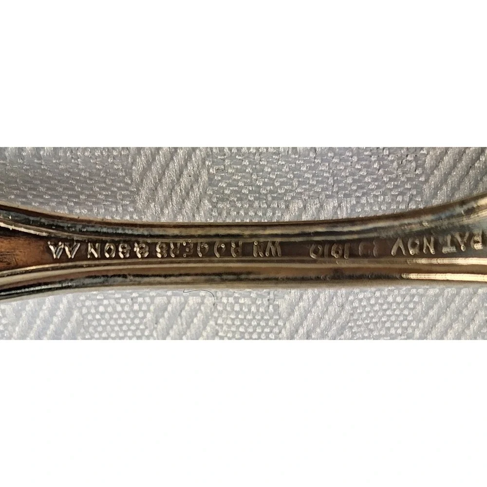 1910 Wm Rogers Silverplate Fork Ornate VICTORIAN